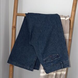 Tyler Boe Dark Blue Boot Cut Jeans